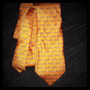 Hermes Mens silk tie